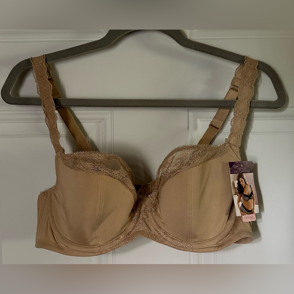 Lane Bryant Cacique Beige French Full Coverage Underwire Bra - 38C